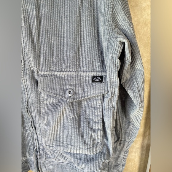 Sun Diego Men's Dusty Blue Corduroy Club Style Jacket Casual Minimal Large - Picture 4 of 6
